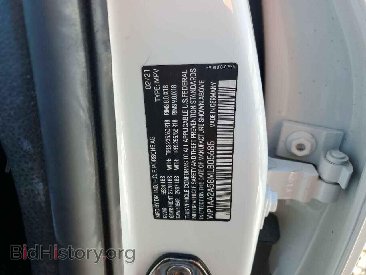 2021 PORSCHE MACAN - VIN: WP1AA2A58MLB05685 - Photo 13