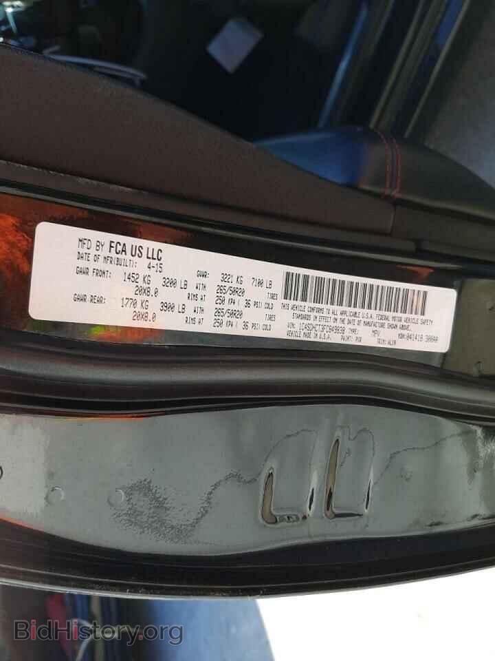 2015 DODGE DURANGO - VIN: 1C4SDHCT3FC849838 - Photo 10