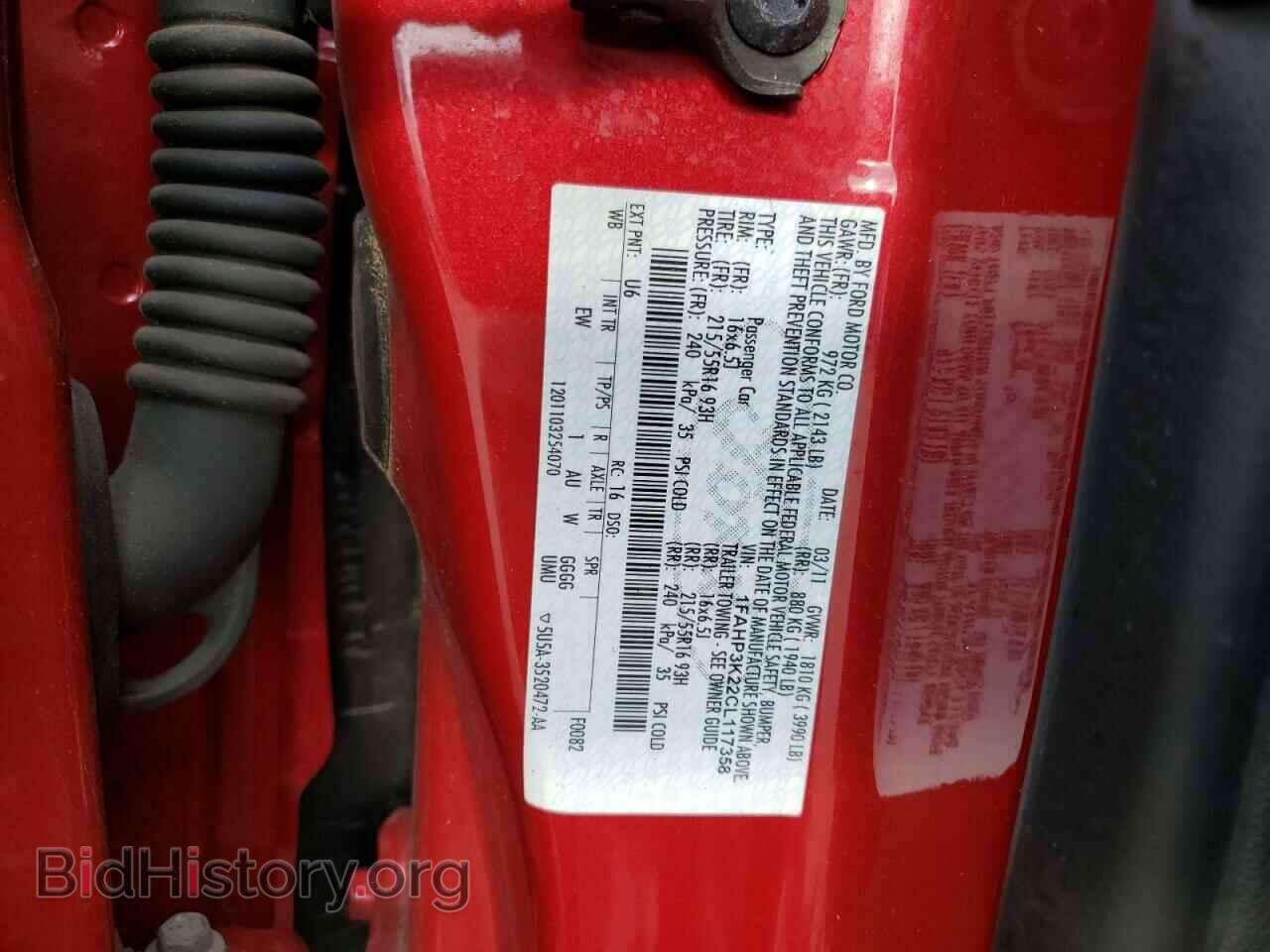 2012 FORD FOCUS - VIN: 1FAHP3K22CL117358 - Фото 10