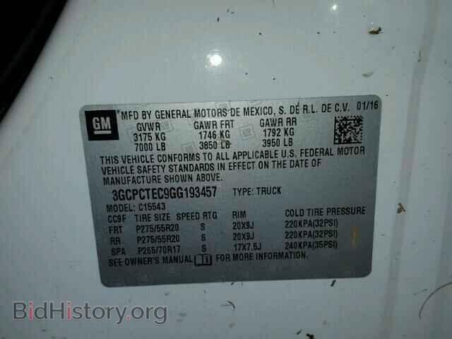 2016 CHEVROLET SILVERADO - VIN: 3GCPCTEC9GG193457 - Фото 10