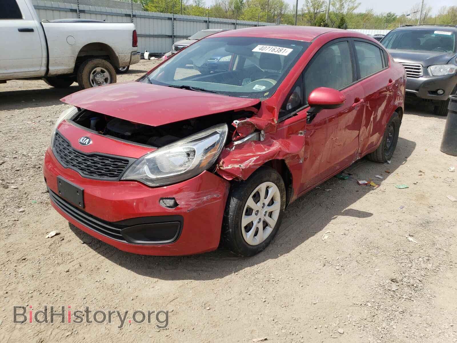 2014 KIA RIO - VIN: KNADM4A32E6335462 - Фото 2