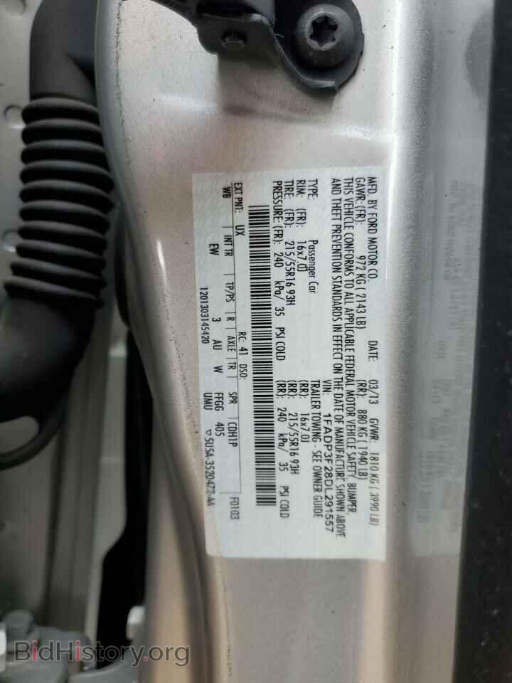 2013 FORD ALL Models - VIN: 1FADP3F28DL291557 - Фото 13