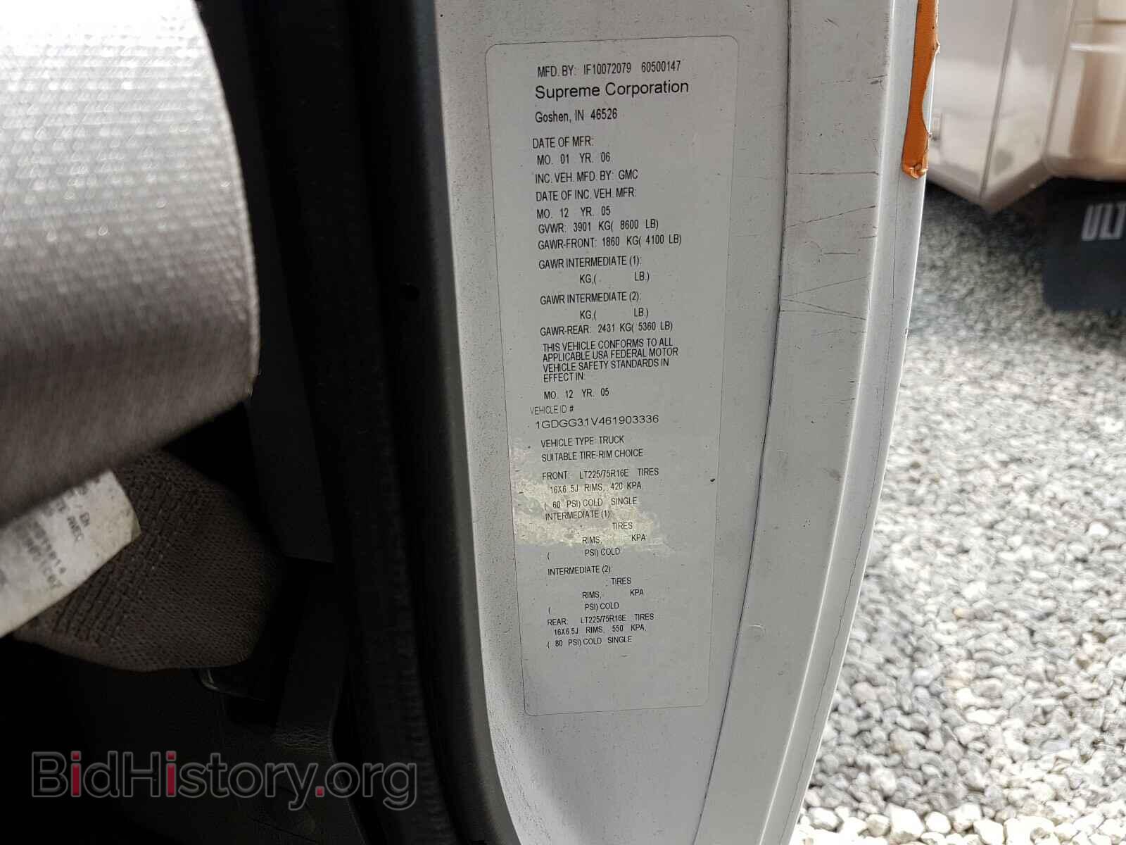 2006 GMC SAVANA - VIN: 1GDGG31V461903336 - Фото 10