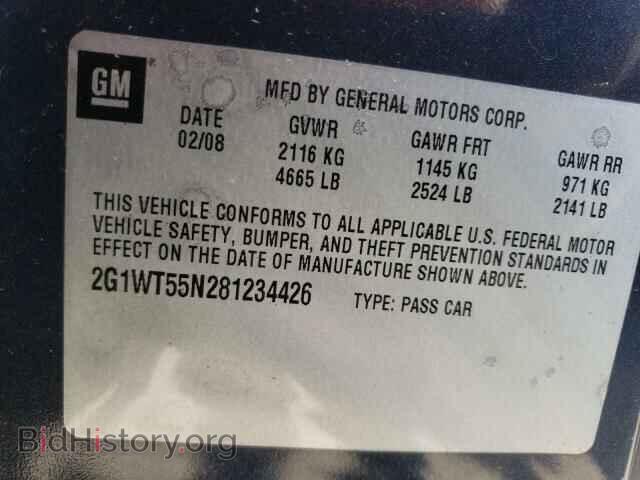 2008 CHEVROLET IMPALA - VIN: 2G1WT55N281234426 - Фото 10