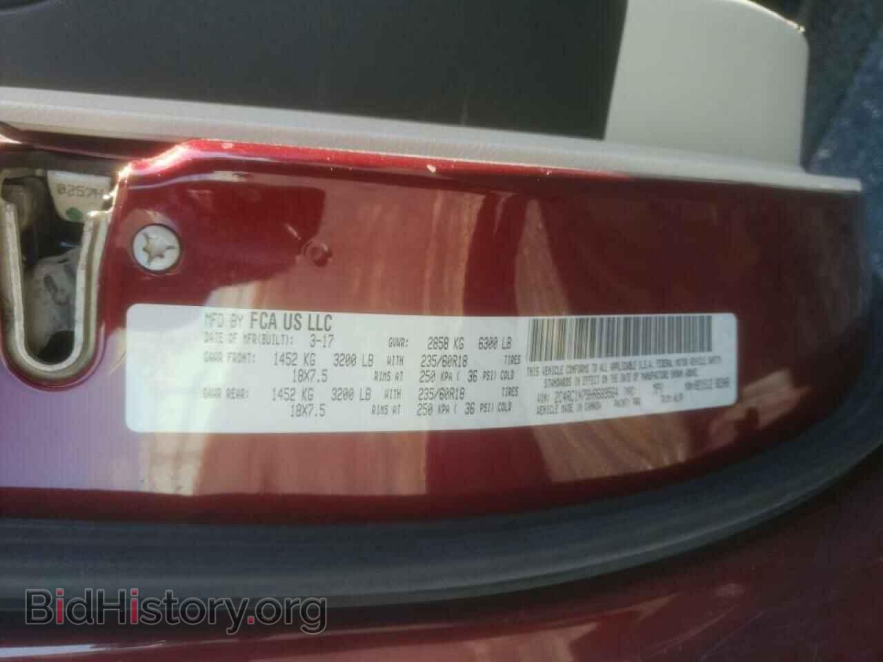 2017 CHRYSLER PACIFICA - VIN: 2C4RC1N79HR689564 - Photo 10