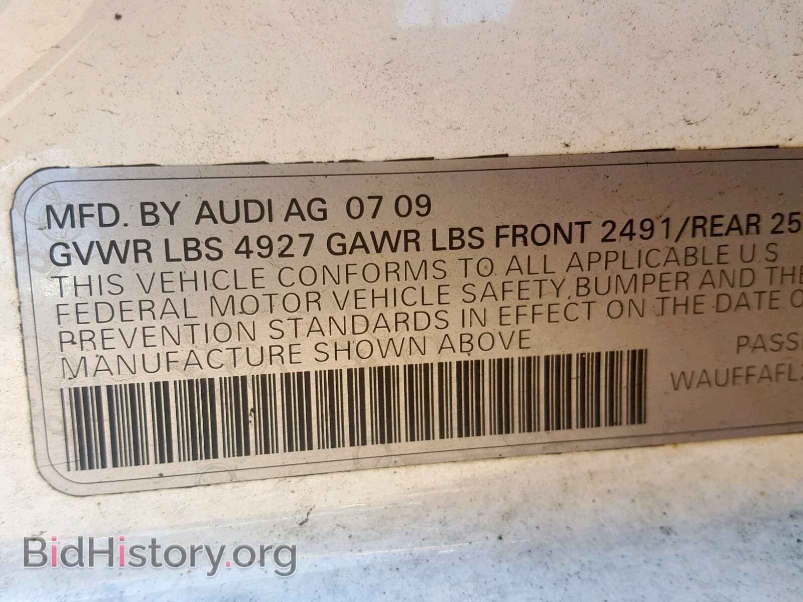 2010 AUDI A4 - VIN: WAUFFAFL2AN011499 - Фото 10