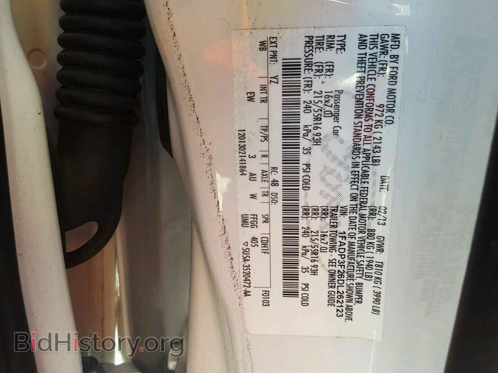 2013 FORD FOCUS - VIN: 1FADP3F26DL262123 - Фото 10