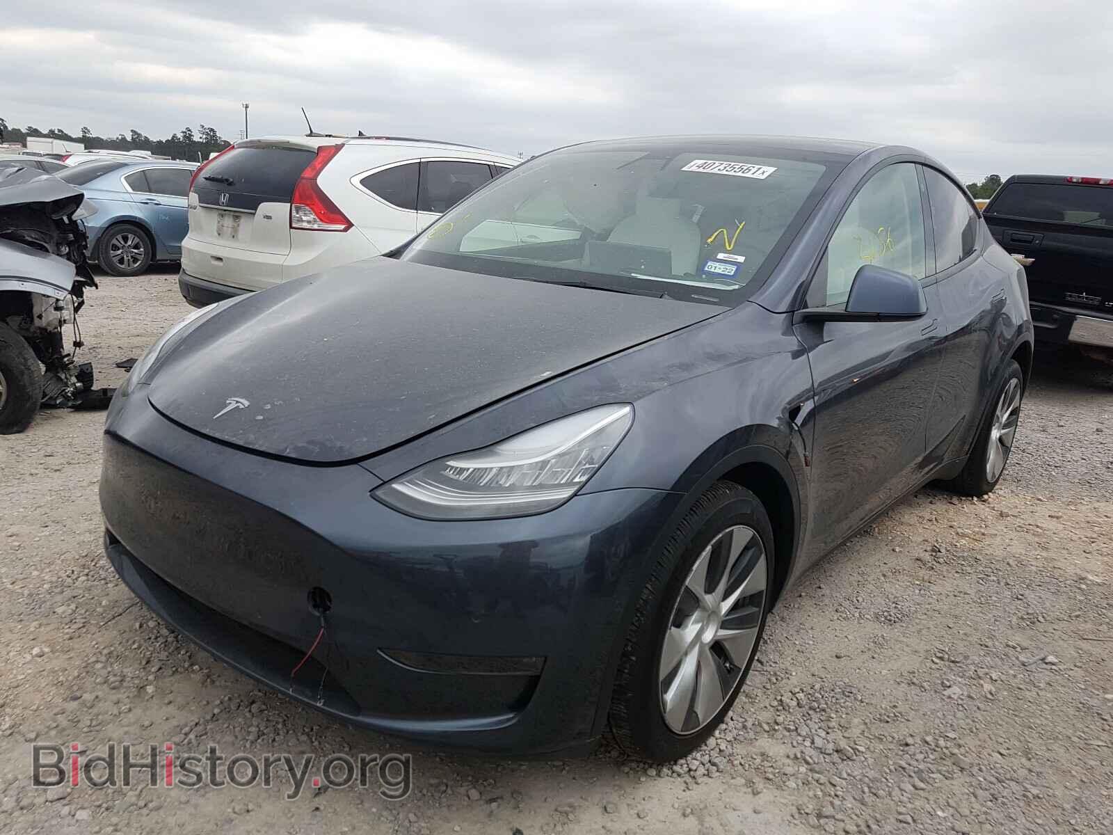 2021 TESLA MODEL Y - VIN: 5YJYGDEE3MF088706 - Фото 2