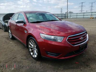 2013 Ford TAURUS Taurus LIM, красный — VIN 1FAHP2F83DG111507, Copart