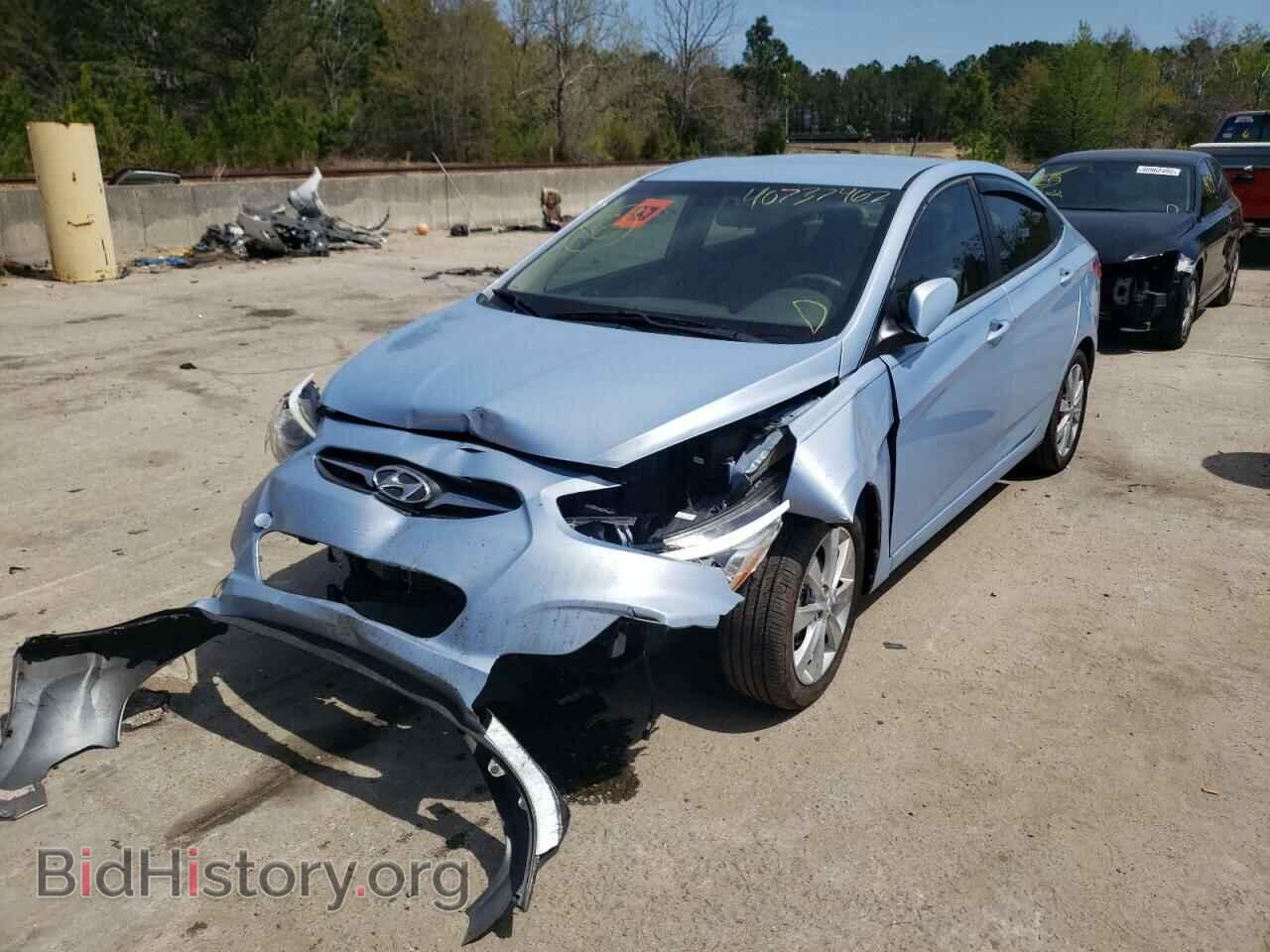 2014 HYUNDAI ACCENT - VIN: KMHCU4AE8EU757789 - Фото 2