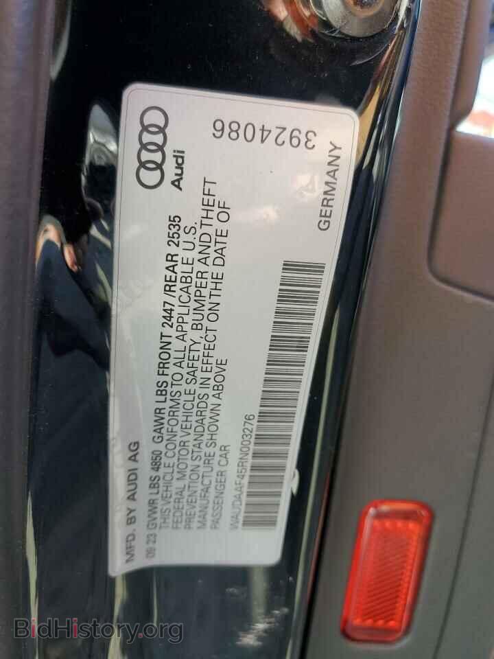 2024 AUDI A4 - VIN: WAUDAAF45RN003276 - Фото 12