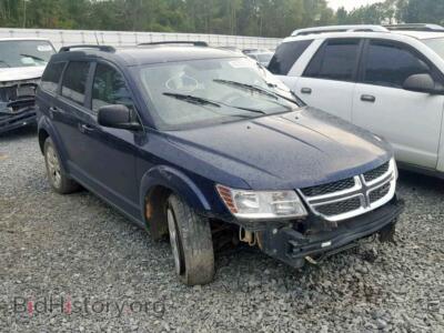 2017 Dodge JOURNEY SE, синий — VIN 3C4PDCAB7HT561914, Copart