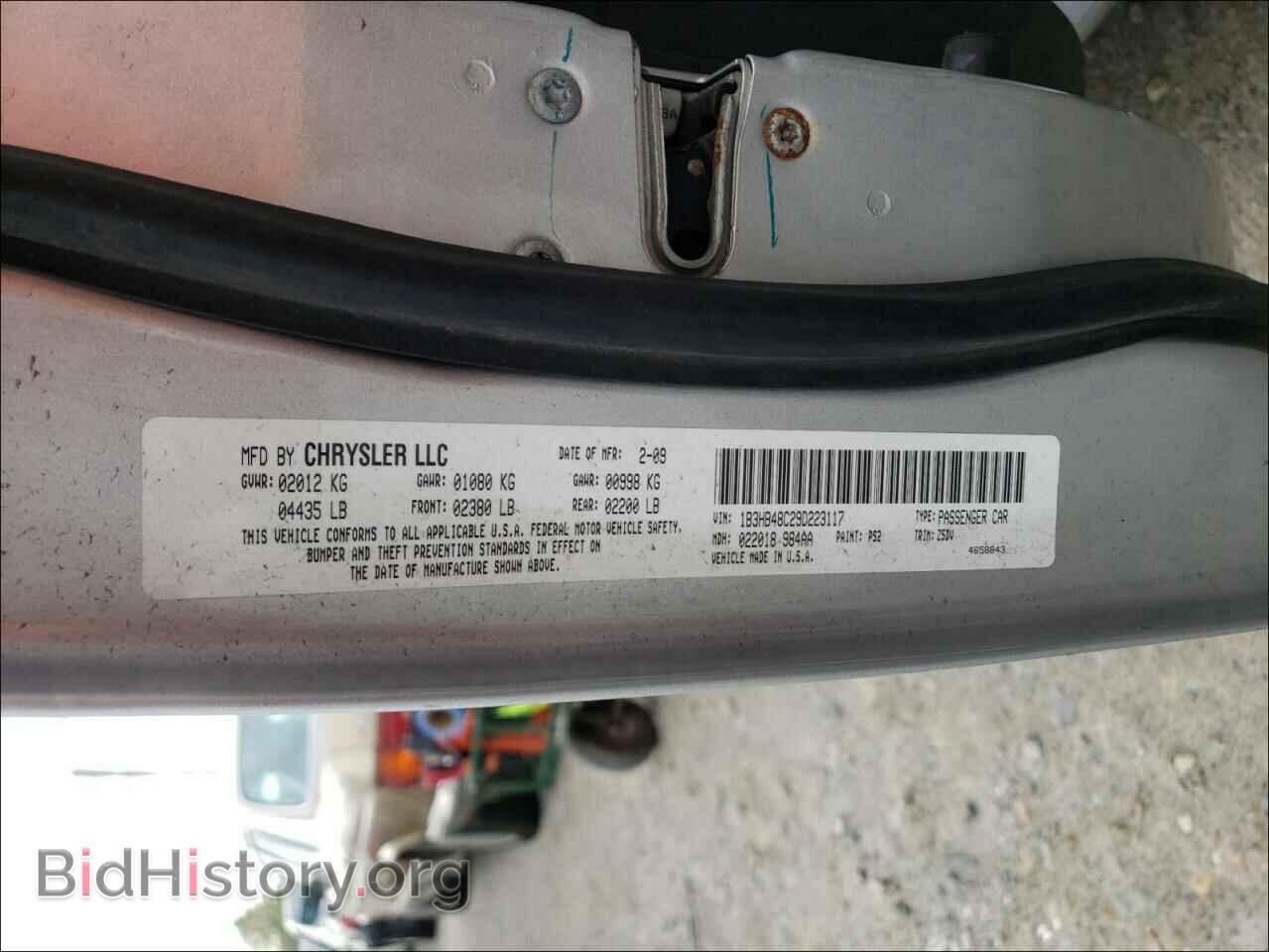 2009 DODGE CALIBER - VIN: 1B3HB48C29D223117 - Photo 10