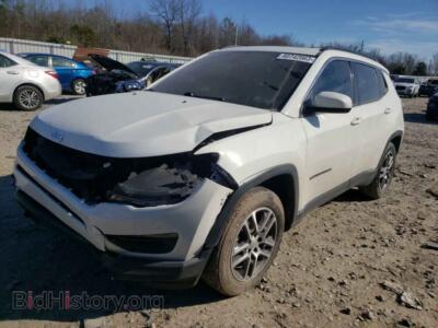 2020 Jeep COMPASS Compass LA, white — VIN 3C4NJCBB7LT169331, Copart