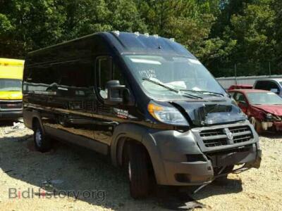 2017 RAM PROMASTER, black — VIN 3C6URVJG1HE530102, Copart
