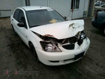 2004 Mitsubishi LANCER Lancer ES, white — VIN JA3AJ26E64U037857, Copart