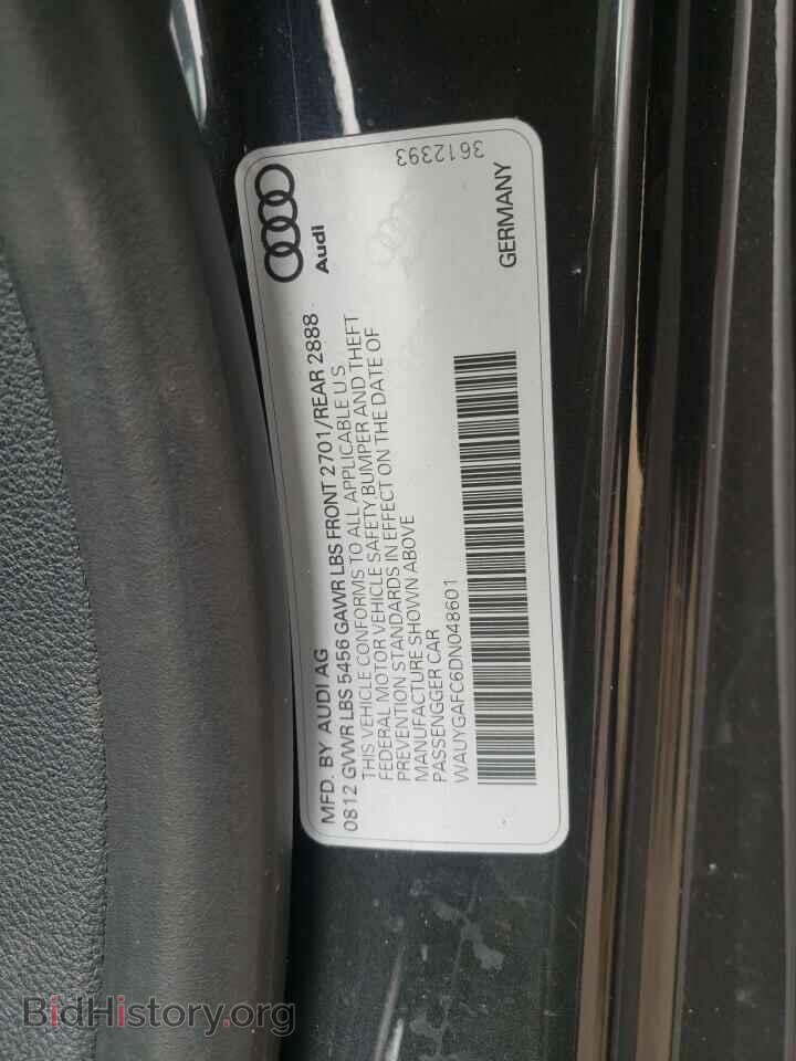 2013 AUDI A7 - VIN: WAUYGAFC6DN048601 - Photo 10