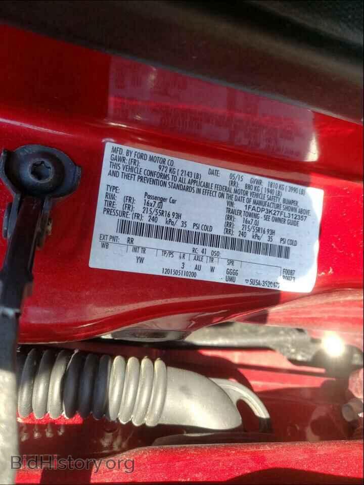 2015 FORD FOCUS - VIN: 1FADP3K27FL312357 - Фото 10