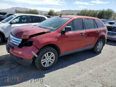 2008 Ford EDGE Edge SE, красный — VIN 2FMDK36C08BA66617, Copart