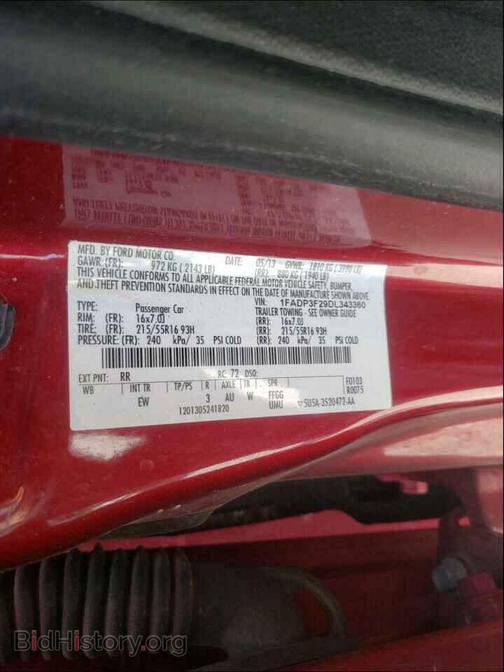 2013 FORD FOCUS - VIN: 1FADP3F29DL343360 - Photo 10