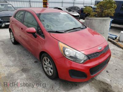 2014 Kia RIO RIO LX, red — VIN KNADM5A35E6377310, Copart