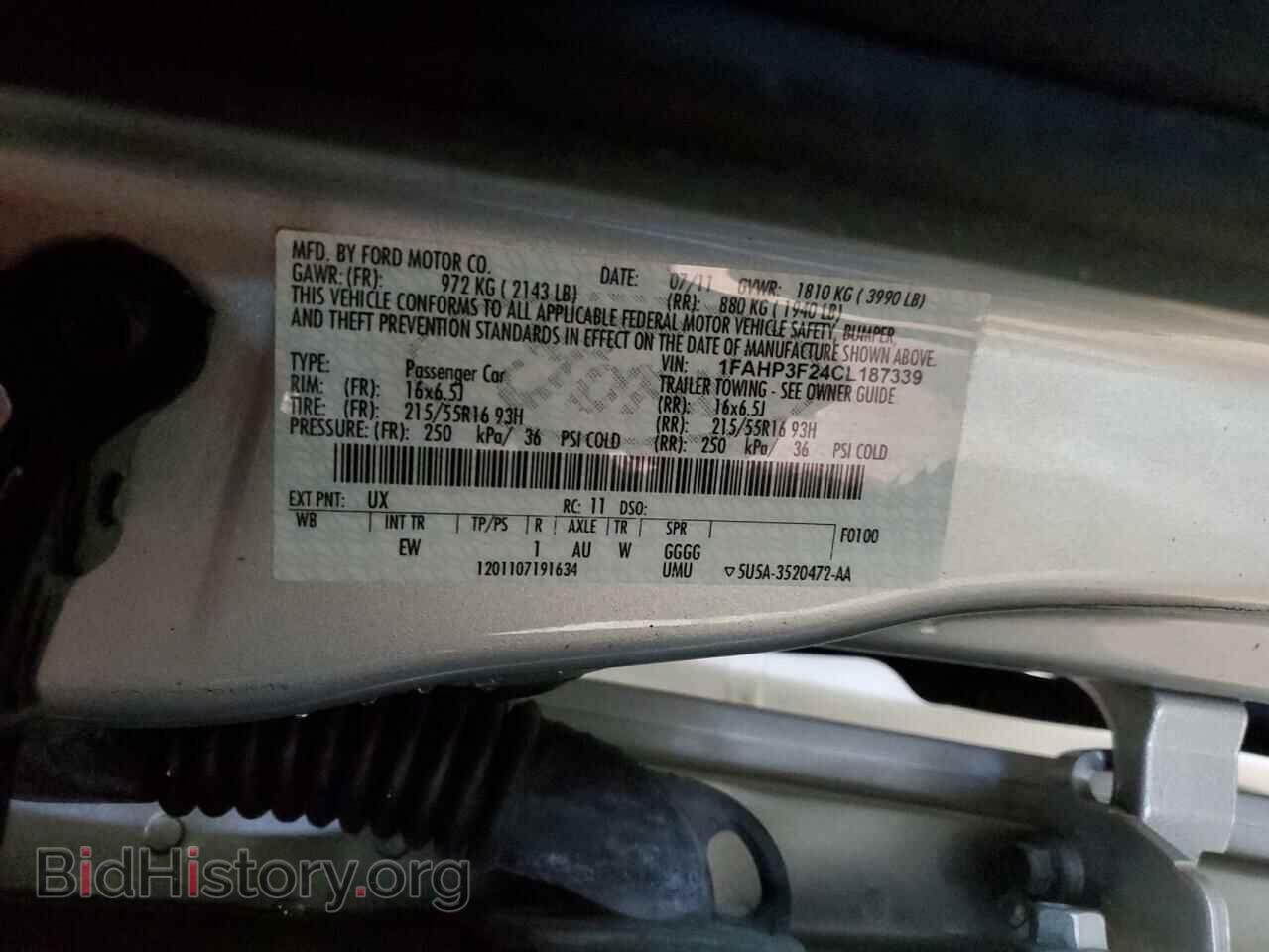 2012 FORD FOCUS - VIN: 1FAHP3F24CL187339 - Photo 12