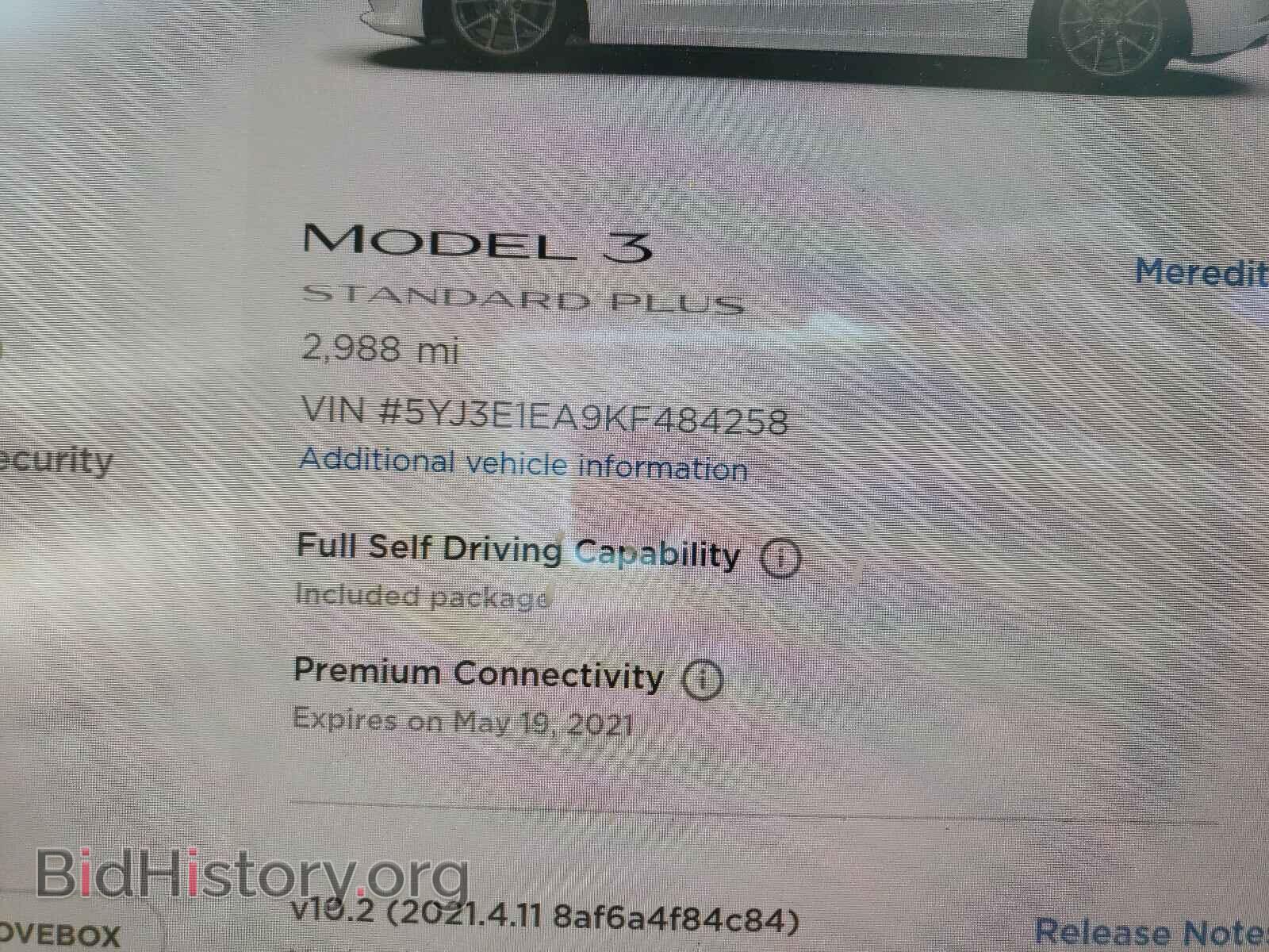 2019 TESLA MODEL 3 - VIN: 5YJ3E1EA9KF484258 - Фото 8