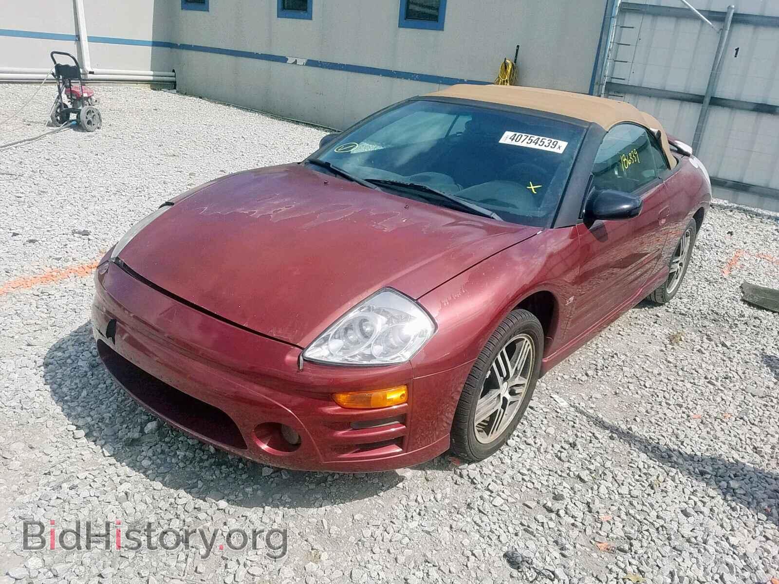 2003 MITSUBISHI ECLIPSE - VIN: 4A3AE75HX3E131437 - Фото 2