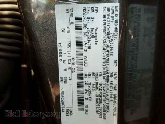 2014 FORD FOCUS - VIN: 1FADP3F20EL390603 - Photo 10