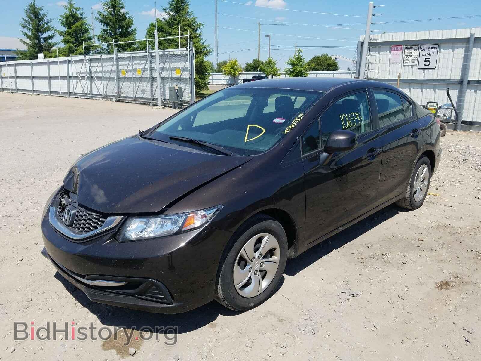 2013 HONDA CIVIC - VIN: 2HGFB2F54DH593528 - Фото 2