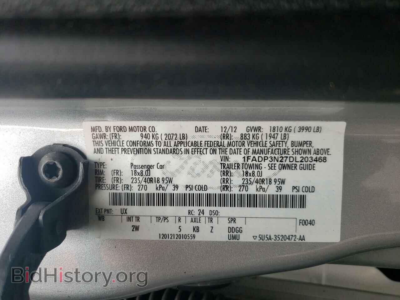 2013 FORD FOCUS - VIN: 1FADP3N27DL203468 - Фото 10