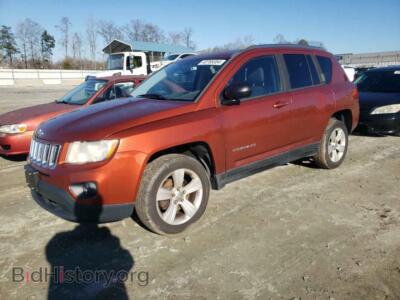 2012 Jeep COMPASS Latitude, orange — VIN 1C4NJDEB0CD686879, Copart