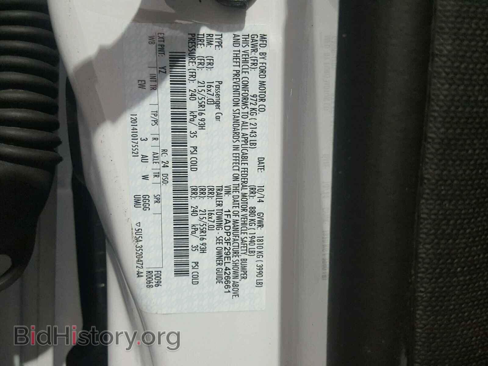 2014 FORD FOCUS - VIN: 1FADP3F29EL426661 - Photo 10