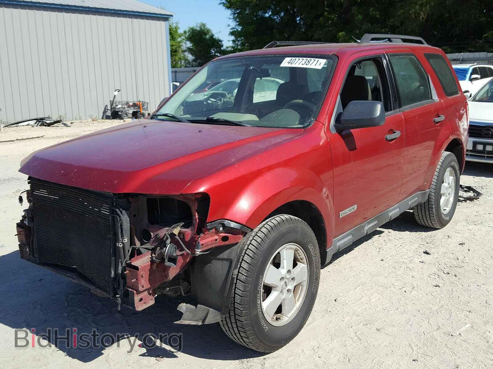 2008 FORD ESCAPE - VIN: 1FMCU02Z58KD23503 - Фото 2