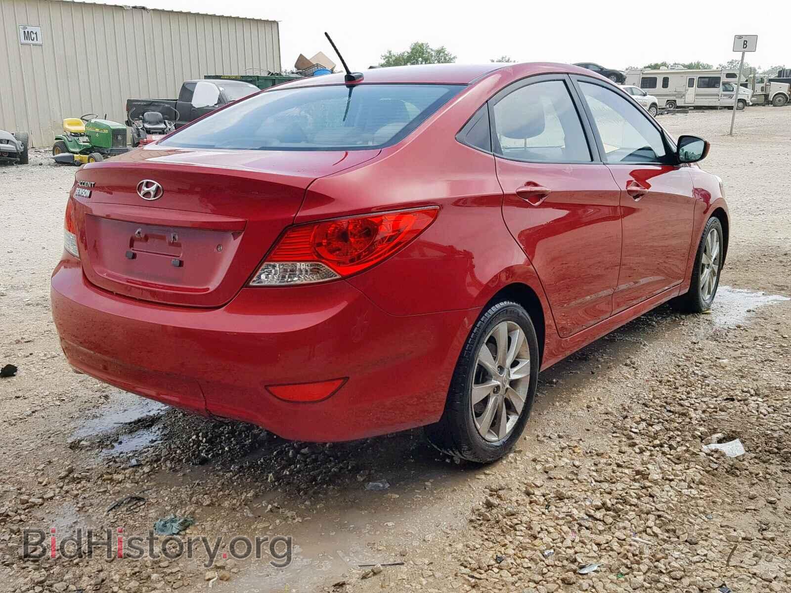 2012 HYUNDAI ACCENT - VIN: KMHCU4AEXCU088101 - Фото 4