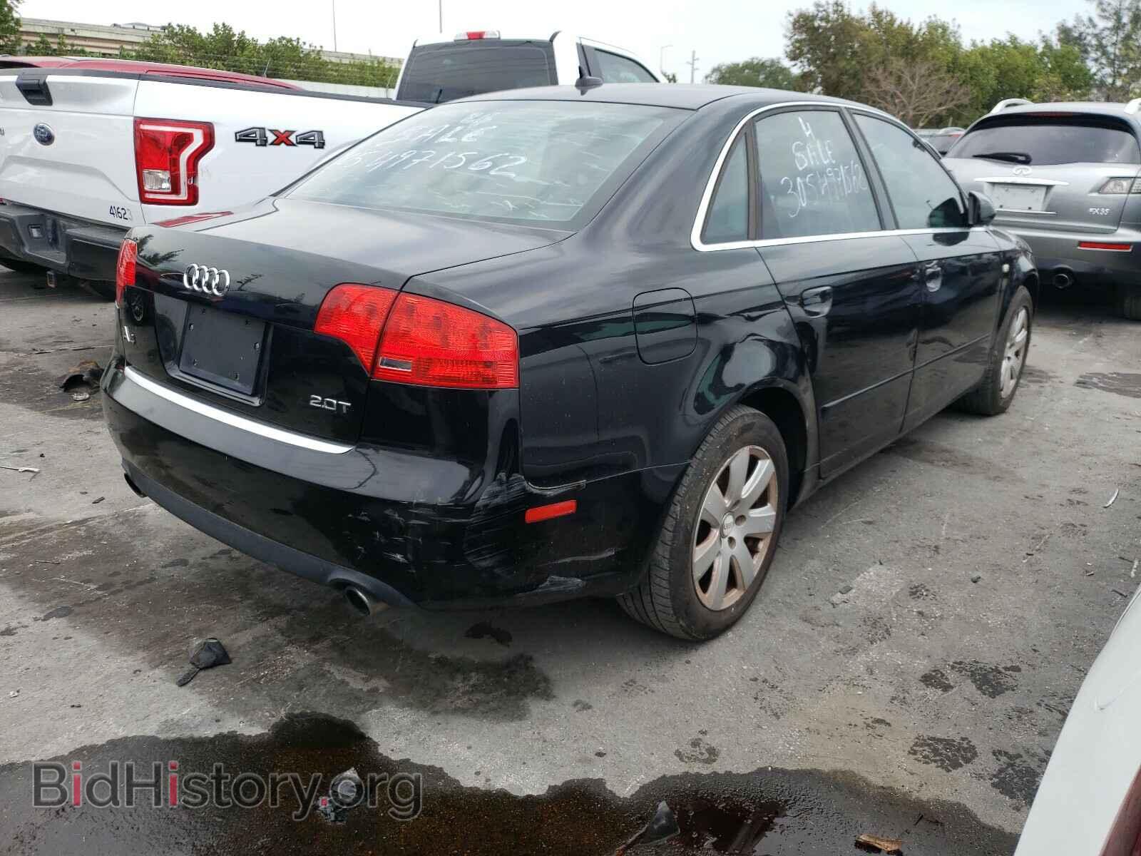 2007 AUDI A4 - VIN: WAUAF78EX7A199524 - Фото 4