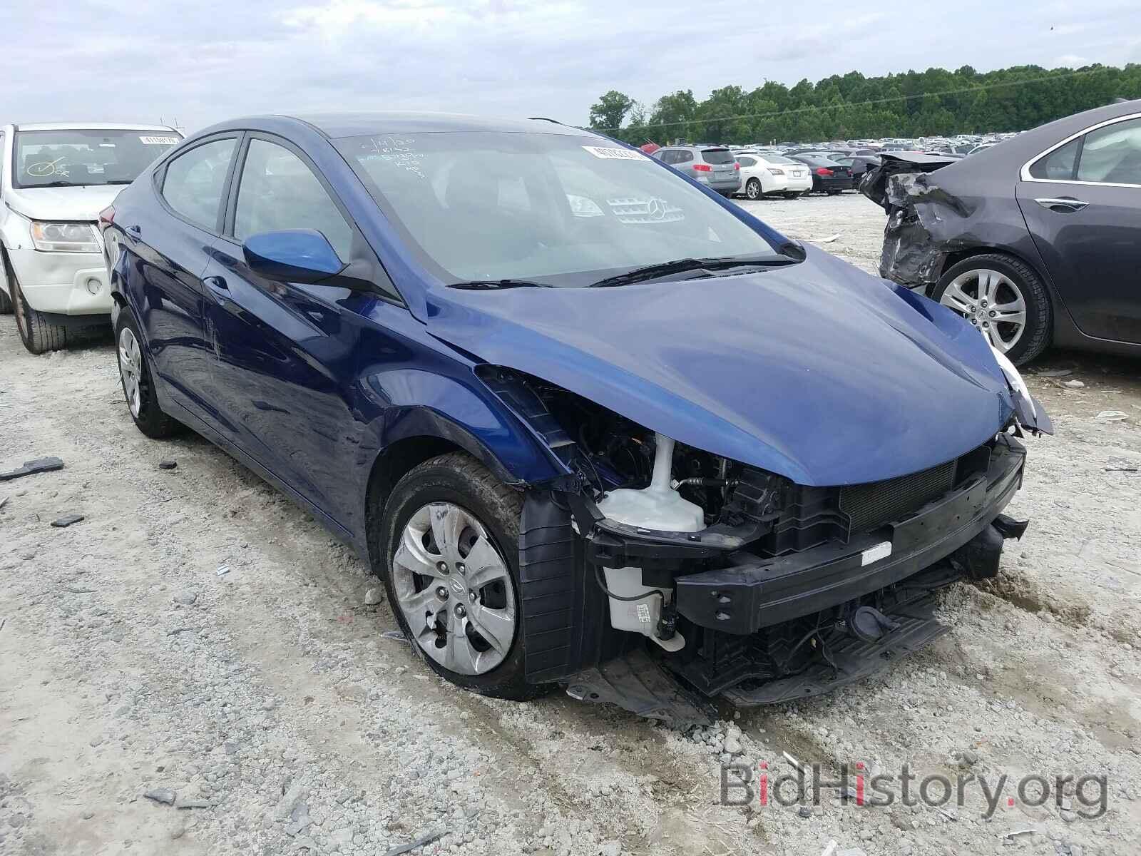 Photo 5NPDH4AE7GH745739 - HYUNDAI ELANTRA 2016