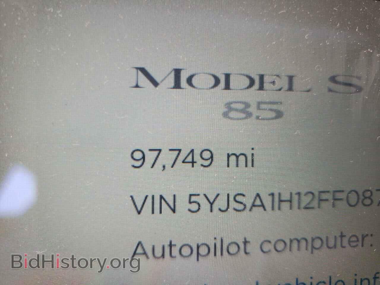 2015 TESLA MODEL S - VIN: 5YJSA1H12FF087547 - Photo 8