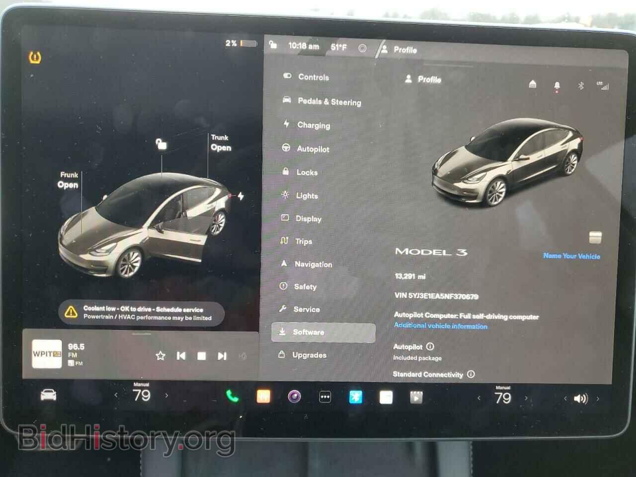 2022 TESLA MODEL 3 - VIN: 5YJ3E1EA5NF370679 - Фото 9