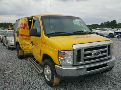 2014 Ford ECONOLINE, yellow — VIN 1FTNE2EW1EDA43181, Copart