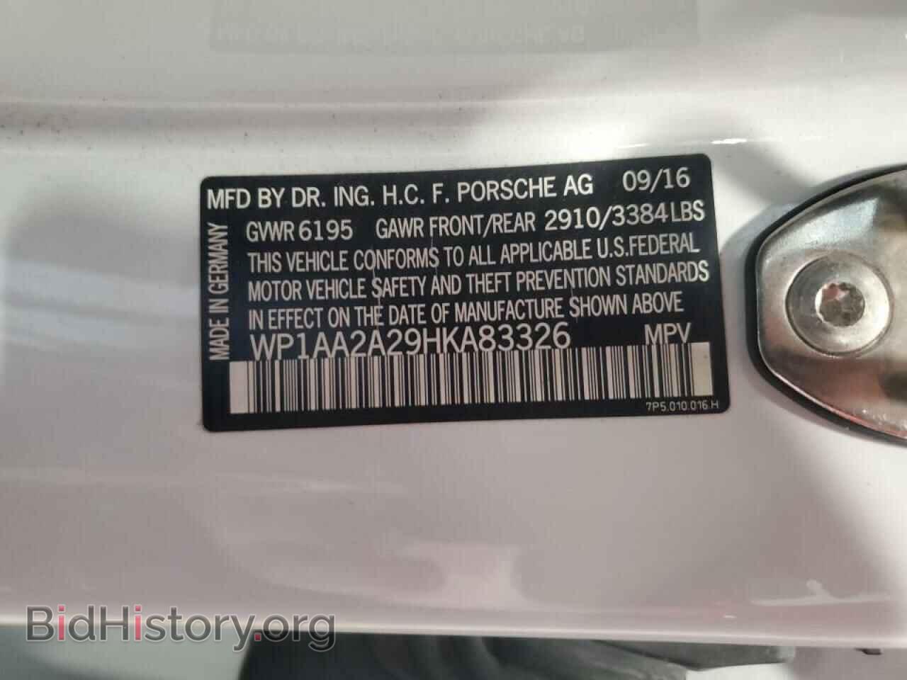 2017 PORSCHE CAYENNE - VIN: WP1AA2A29HKA83326 - Фото 14