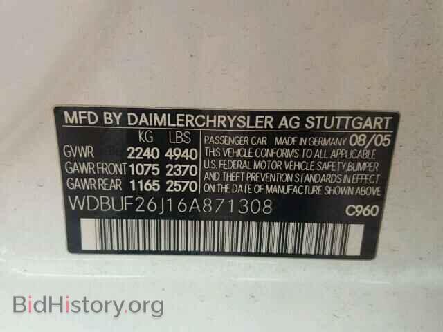2006 MERCEDES-BENZ E - VIN: WDBUF26J16A871308 - Photo 10