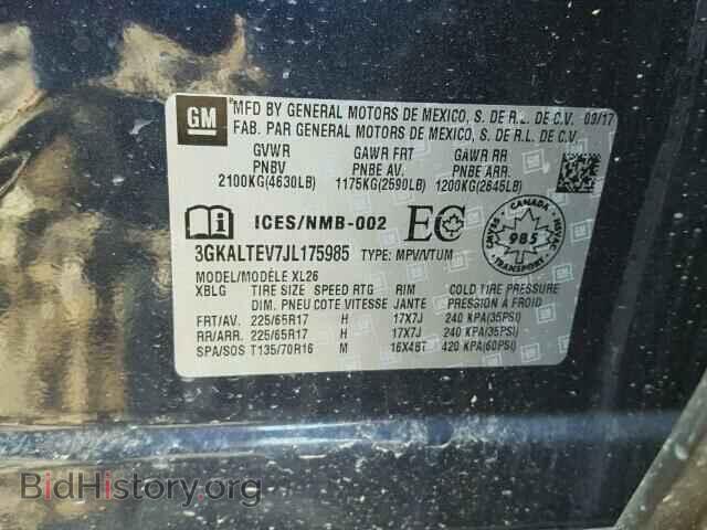 2018 GMC TERRAIN - VIN: 3GKALTEV7JL175985 - Photo 10