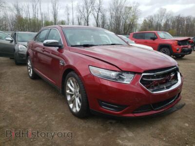 2013 Ford TAURUS Taurus LIM, red — VIN 1FAHP2F88DG201106, Copart
