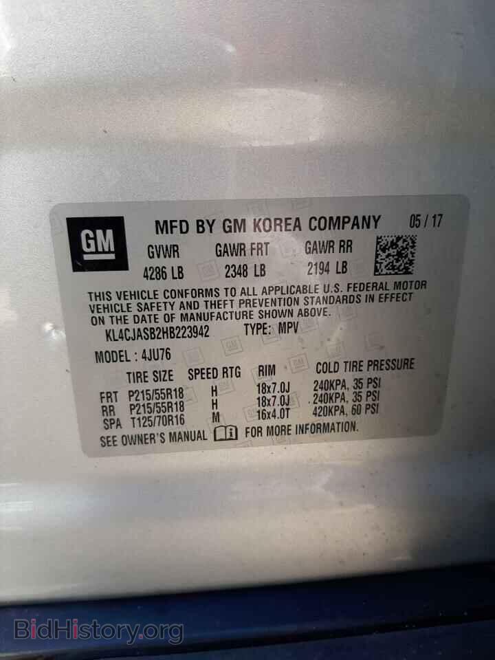 2017 BUICK ENCORE - VIN: KL4CJASB2HB223942 - Photo 13