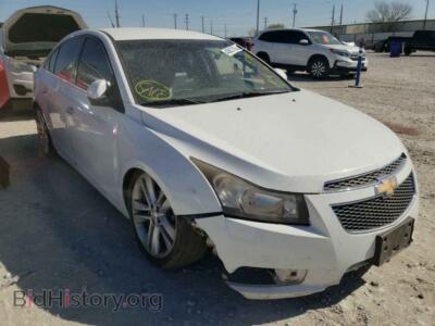 2012 Chevrolet CRUZE Cruze LTZ, белый — VIN 1G1PH5SC8C7147747, Copart