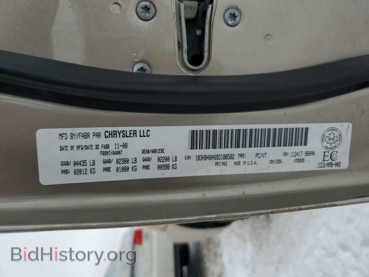 2009 DODGE CALIBER - VIN: 1B3HB48A89D188582 - Фото 12