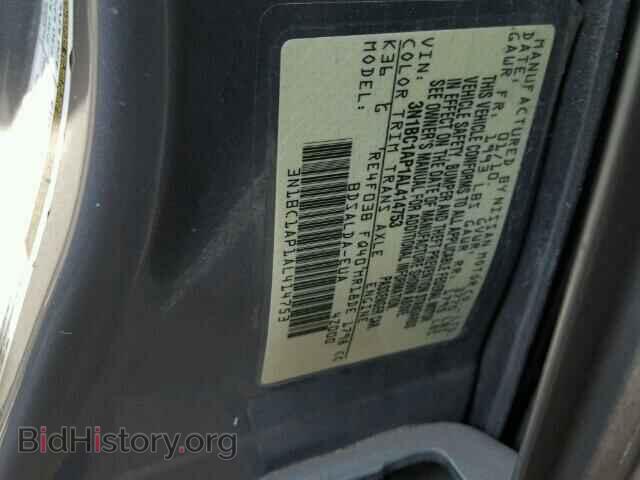 2010 NISSAN VERSA - VIN: 3N1BC1AP1AL414753 - Фото 10