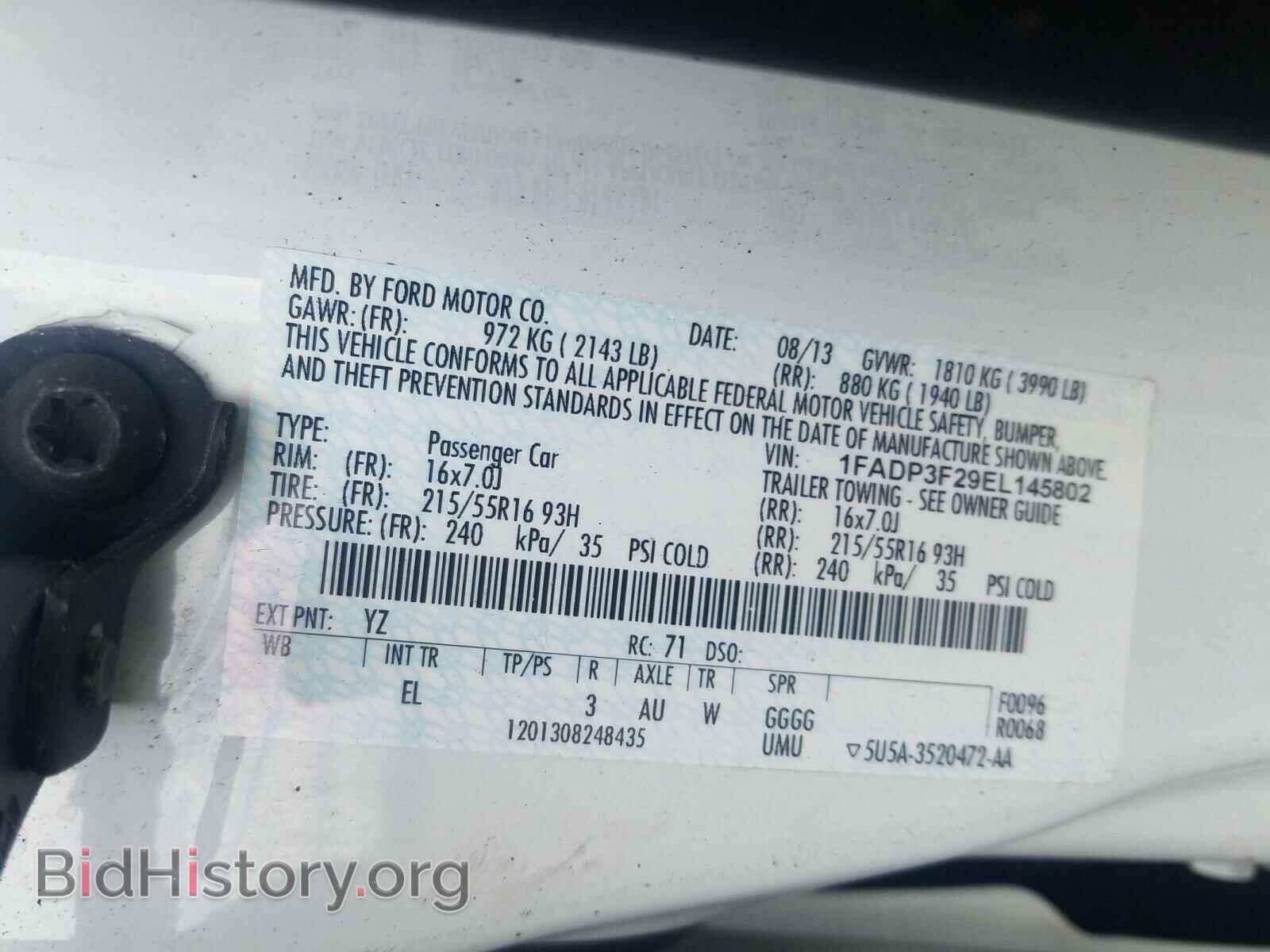 2014 FORD FOCUS - VIN: 1FADP3F29EL145802 - Photo 10