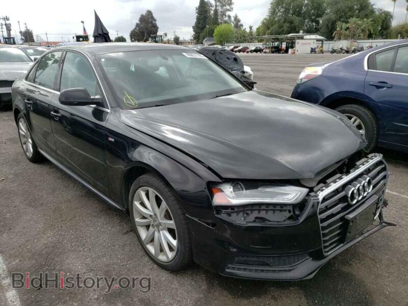 2014 Audi A4 A4 Premium (VIN WAUBFAFL9EN018857) — фото 1 из 10, Copart, повреждение: передняя часть